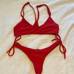 Red Pakaloha Swim Set